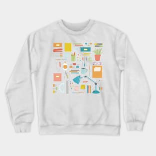 Portrait of a Desk Crewneck Sweatshirt